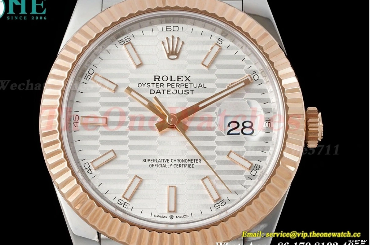 126331 VS3235 Textured Silver Dial Datejust VSF 41mm RG Jub SS 0414